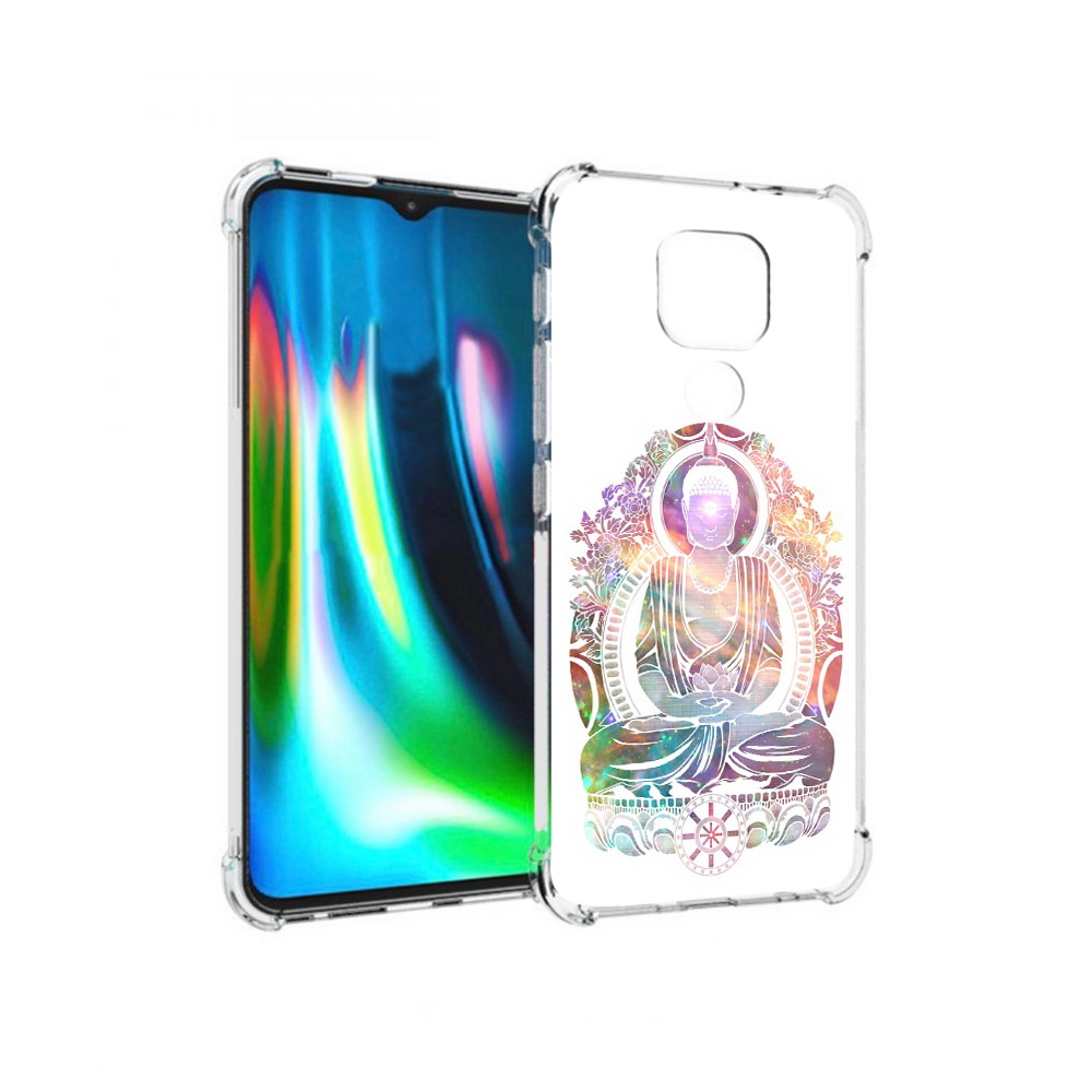 

Чехол MyPads Tocco для Motorola Moto G9 Play умный мужчина абстракция (PT227081.347.651), Прозрачный, Tocco
