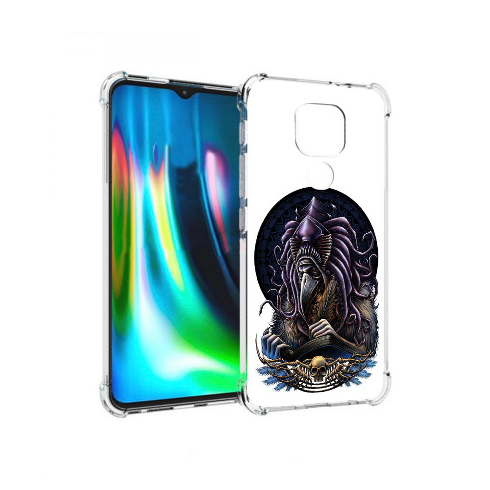 

Чехол MyPads Tocco для Motorola Moto G9 Play умный ворон (PT227081.347.650), Прозрачный, Tocco