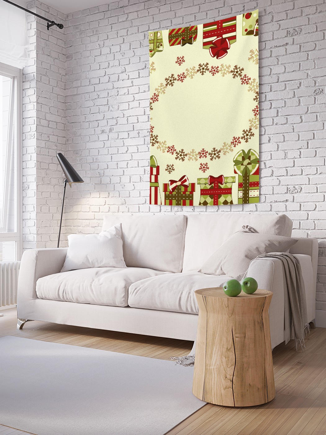 

Вертикальное фотопанно на стену JoyArty Коробки с подарками 150x200 см, Коробки с подарками