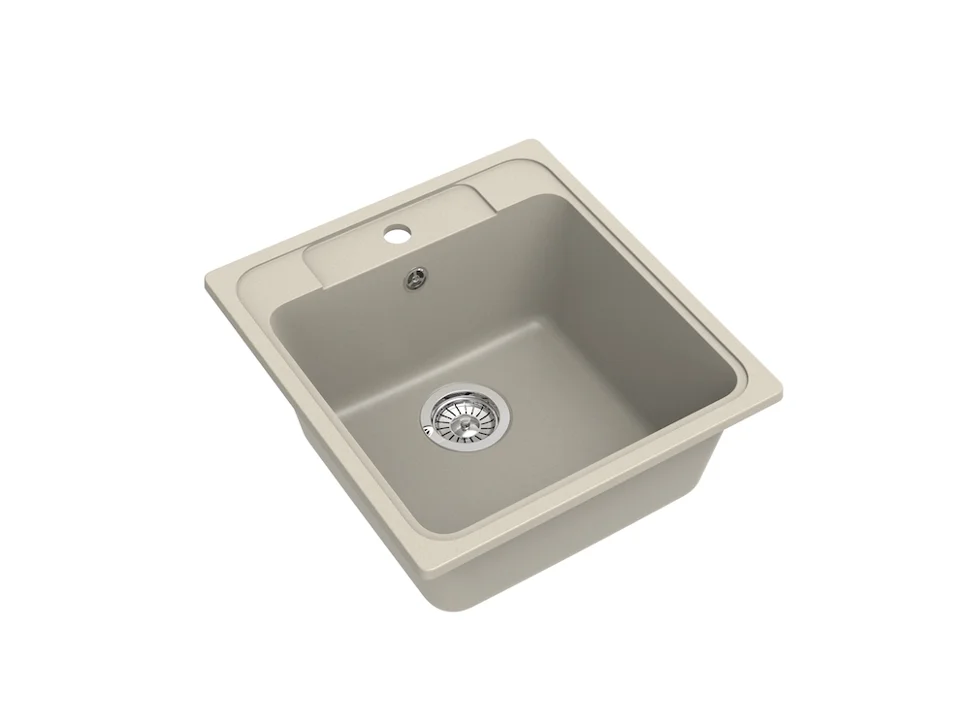 

Мойка кварцевая EWIGSTEIN Elegant 50 1-чаша 518x478мм бежевый, Elegant 50
