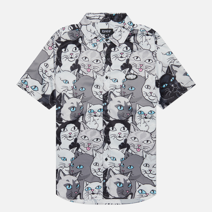 

Мужская рубашка Ripndip Family Tree Button Up чёрный, Размер L, Family Tree Button Up