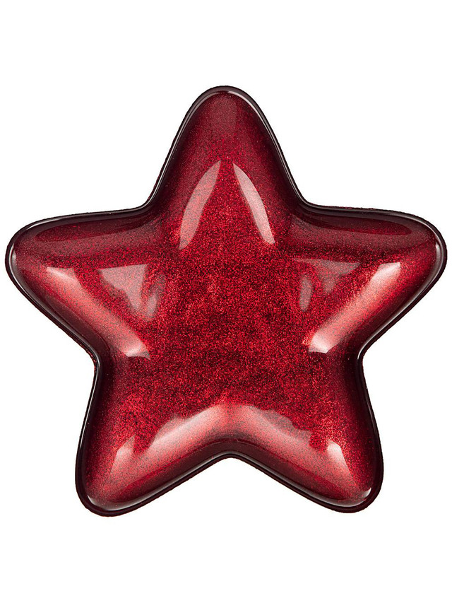 фото Блюдо akcam star red shiny 17х17 см 339-083 аксам