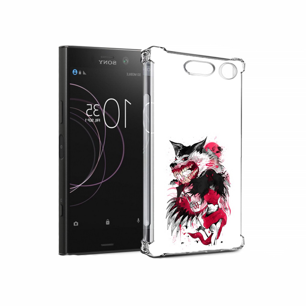 

Чехол MyPads Tocco для Sony Xperia XZ1 красная шапочка (PT77229.221.410), Прозрачный, Tocco
