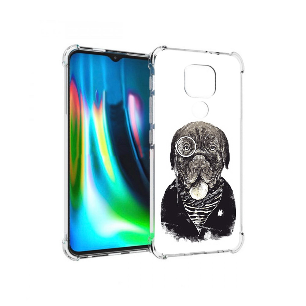 

Чехол MyPads Tocco для Motorola Moto G9 Play солидный песик (PT227081.347.615), Прозрачный, Tocco
