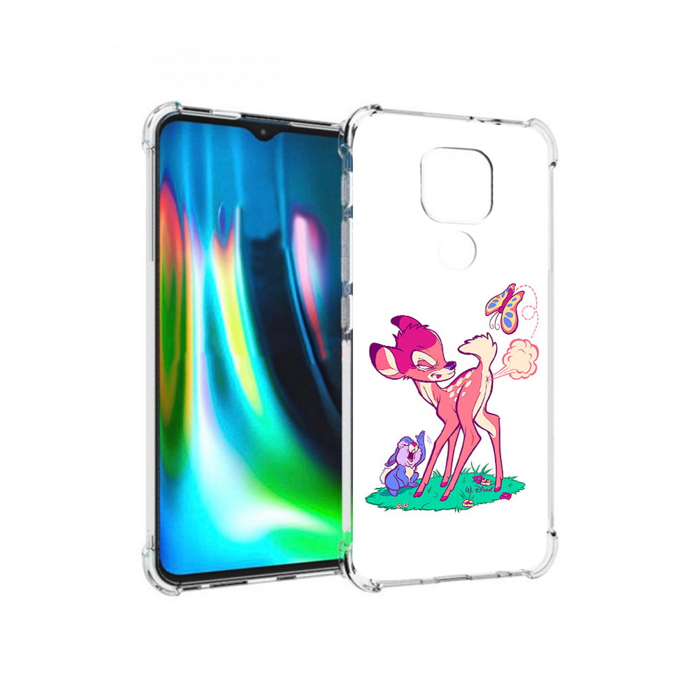 

Чехол MyPads Tocco для Motorola Moto G9 Play смешной олененок (PT227081.347.610), Прозрачный, Tocco