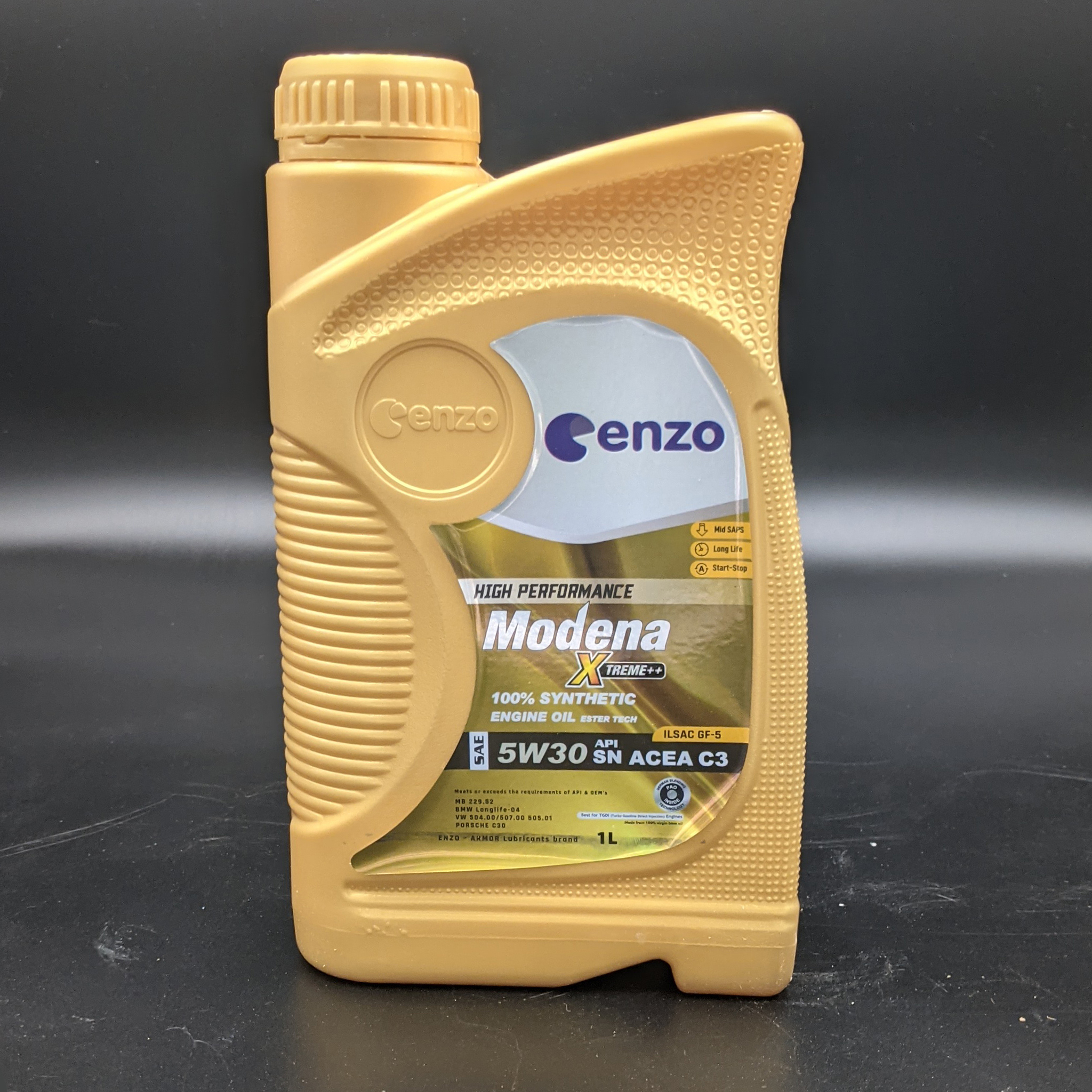 

Моторное МАСЛО Enzo Modena Xtrema synthetic 5W 30 SN Acea C3 1л