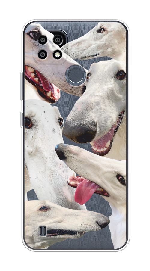 

Чехол на Oppo Realme C21Y/C25Y "Собака с длинным носом", Белый;бежевый;розовый, 256850-1