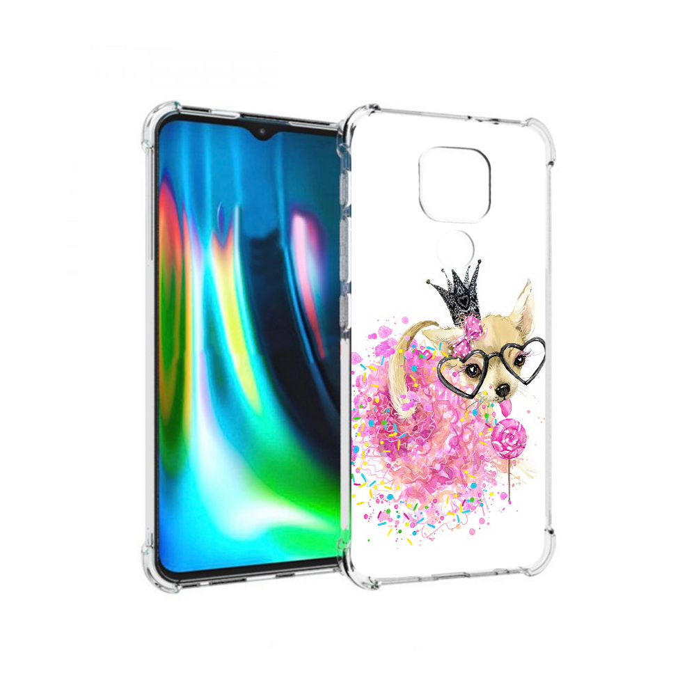 

Чехол MyPads Tocco для Motorola Moto G9 Play сладкая принцесса (PT227081.347.606), Прозрачный, Tocco