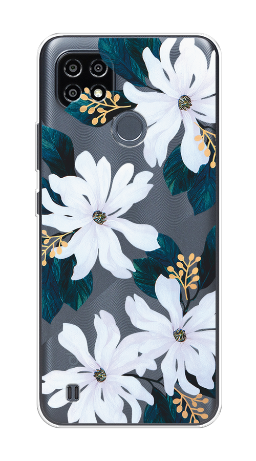 

Чехол на Oppo Realme C21Y/C25Y "Delilah Flower", Зеленый;белый, 256850-1