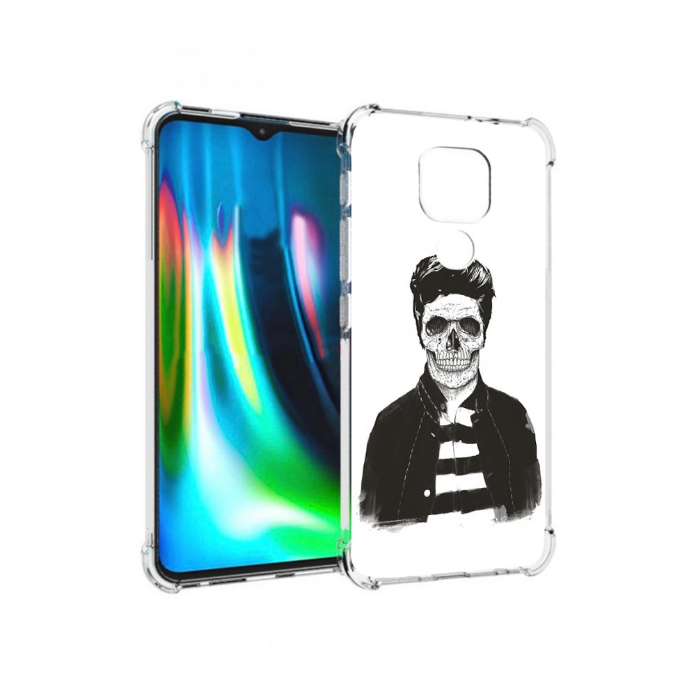 

Чехол MyPads Tocco для Motorola Moto G9 Play скелет (PT227081.347.604), Прозрачный, Tocco