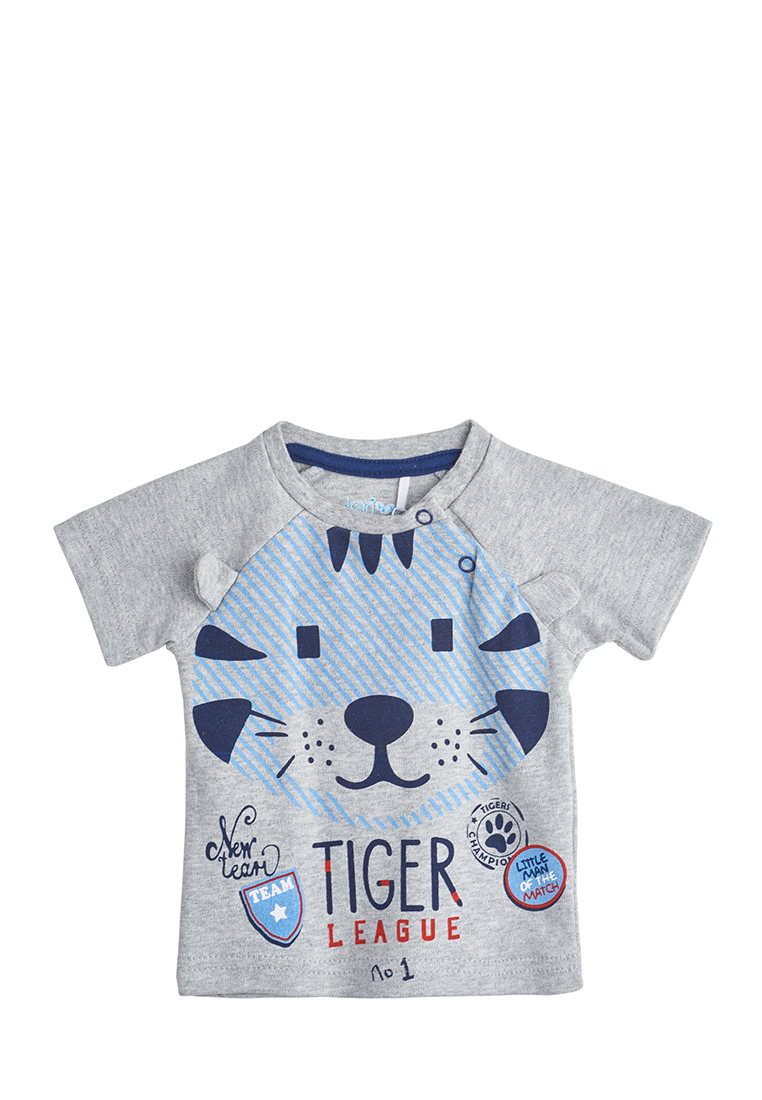 фото Футболка детская kari baby ss19b17501234 серый р.74