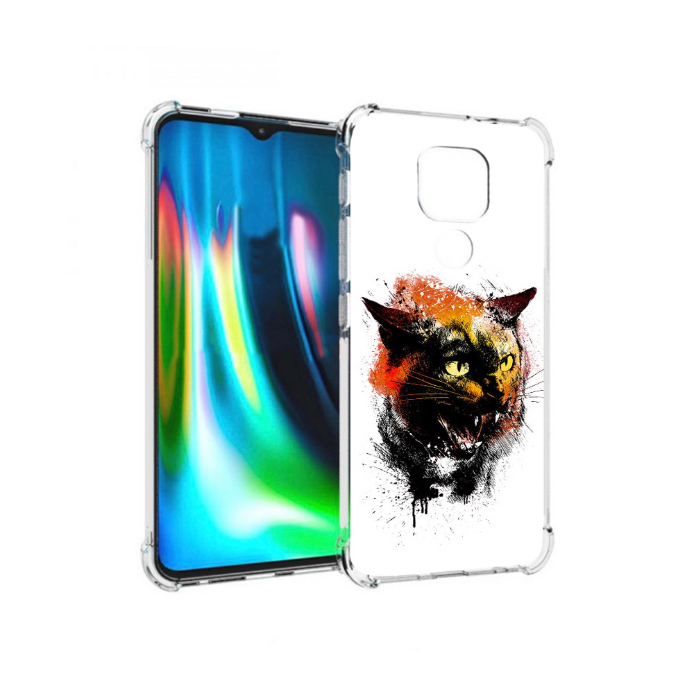 

Чехол MyPads Tocco для Motorola Moto G9 Play сиамский кот (PT227081.347.598), Прозрачный, Tocco