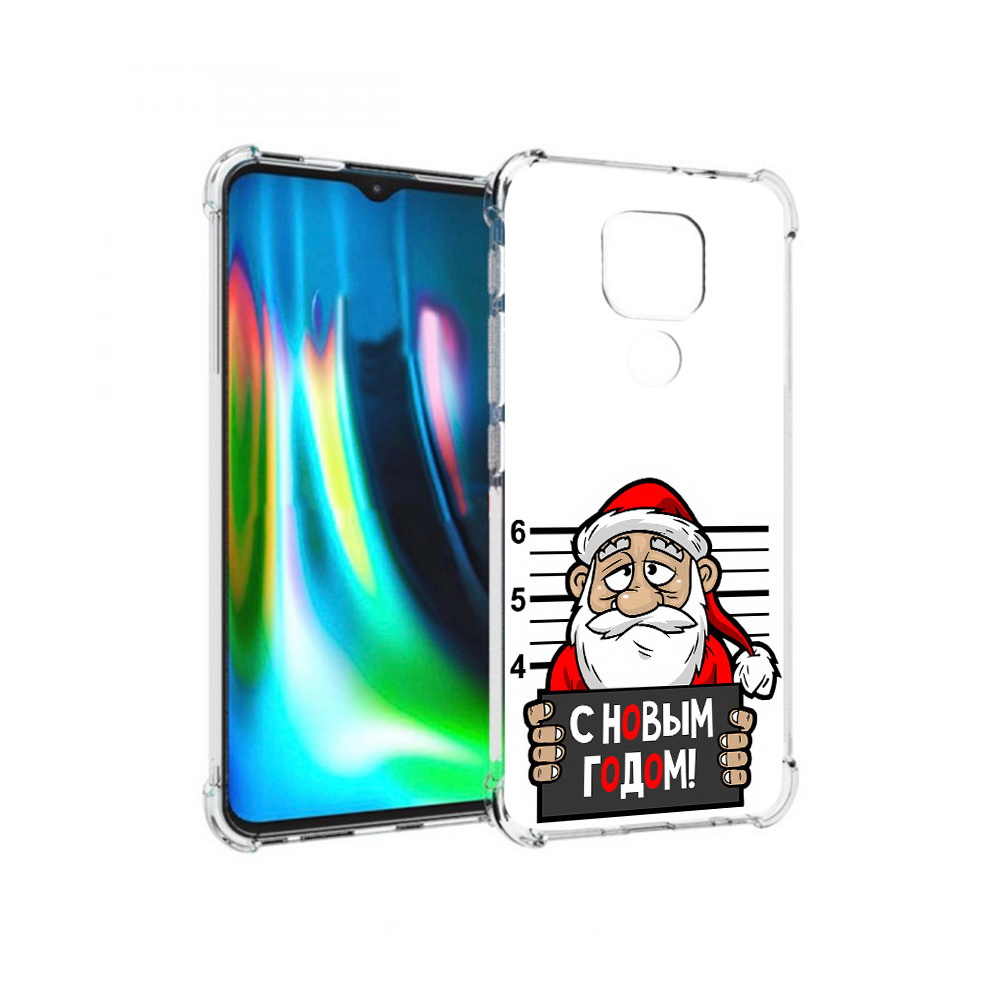 Чехол MyPads Tocco для Motorola Moto G9 Play ДМ с новым годом заключенный
