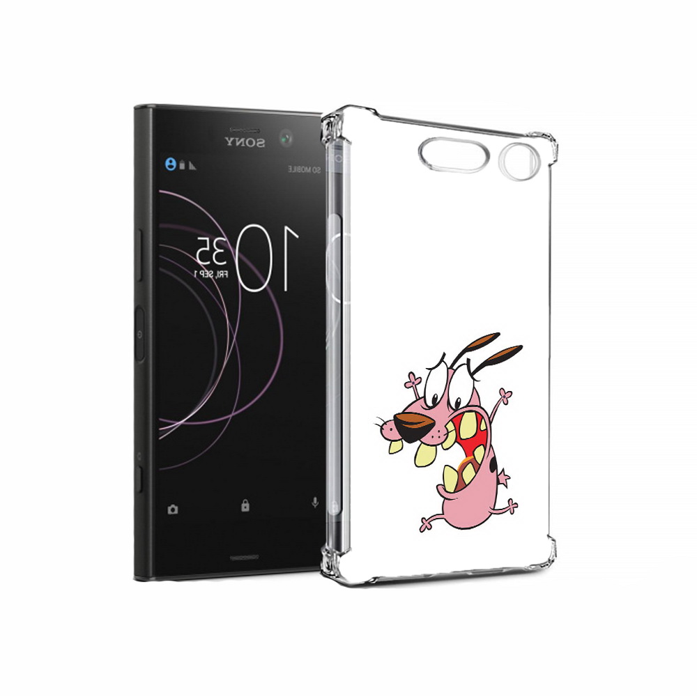 

Чехол MyPads Tocco для Sony Xperia XZ1 зубастый бобик (PT77229.221.371), Прозрачный, Tocco