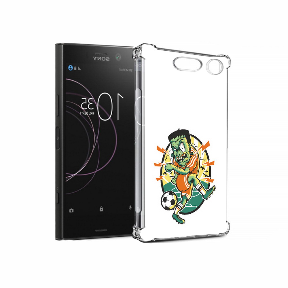

Чехол MyPads Tocco для Sony Xperia XZ1 зомби футболист (PT77229.221.368), Прозрачный, Tocco