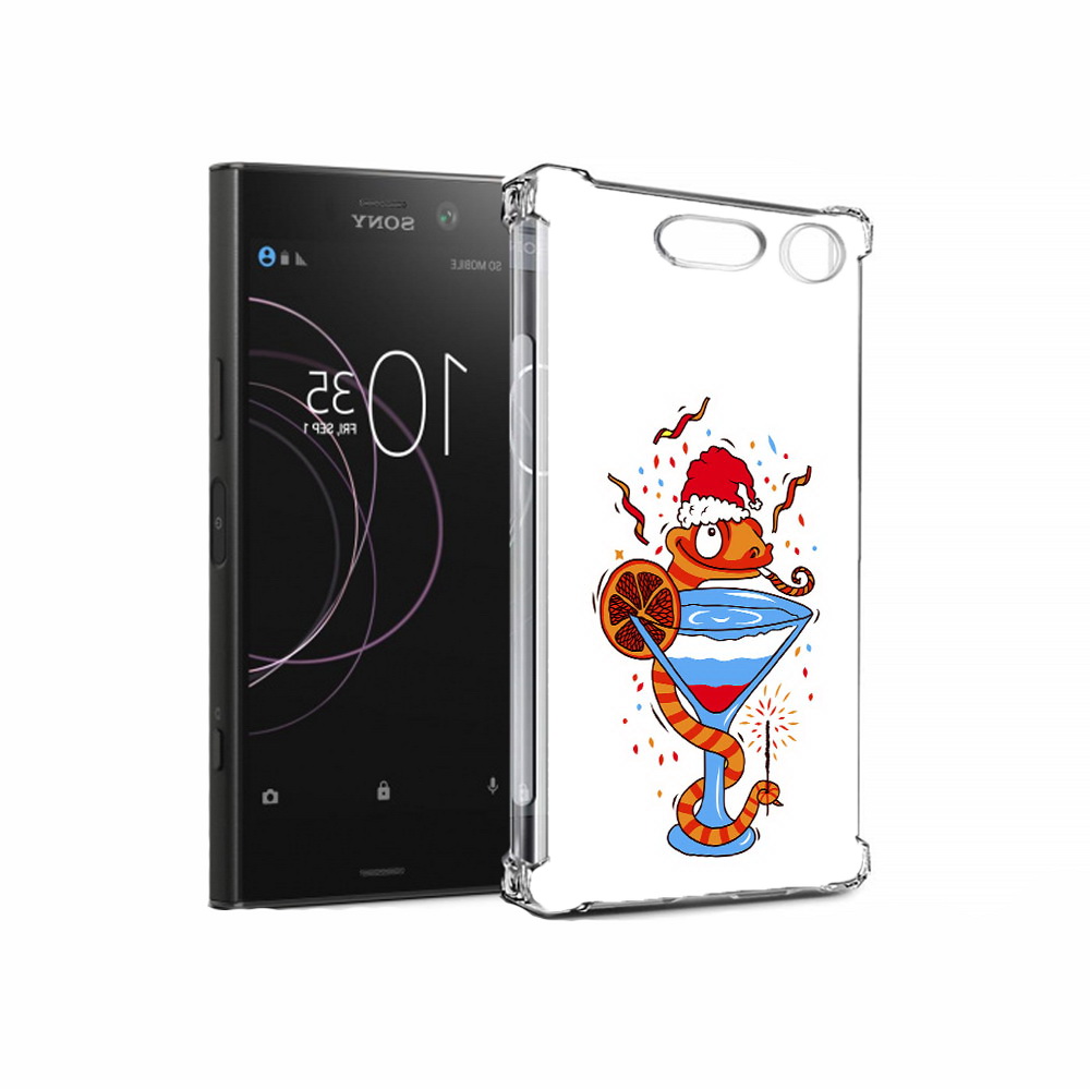 

Чехол MyPads Tocco для Sony Xperia XZ1 змейка (PT77229.221.364), Прозрачный, Tocco