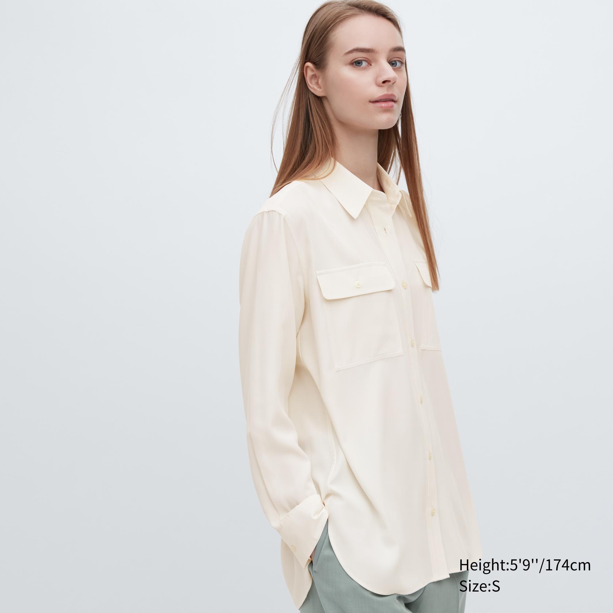 Рубашка женская UNIQLO 456158COL01 белая 2XL (доставка из-за рубежа)