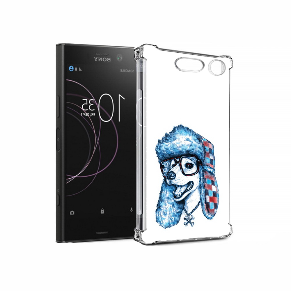 

Чехол MyPads Tocco для Sony Xperia XZ1 зимний пес (PT77229.221.362), Прозрачный, Tocco
