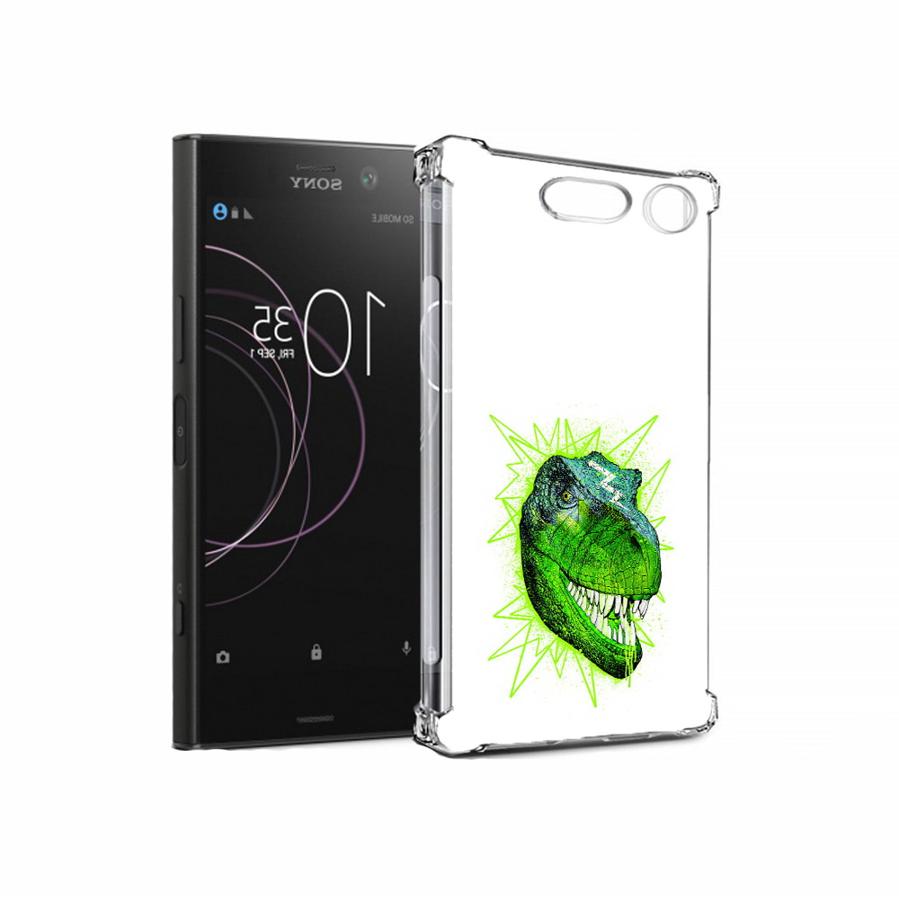 

Чехол MyPads Tocco для Sony Xperia XZ1 зеленый динозавр (PT77229.221.358), Прозрачный, Tocco