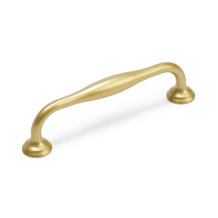 

Ручка-скоба Cappio WAVE PC173BL, 96 мм, матовое золото, Золотистый, WAVE PC173BL