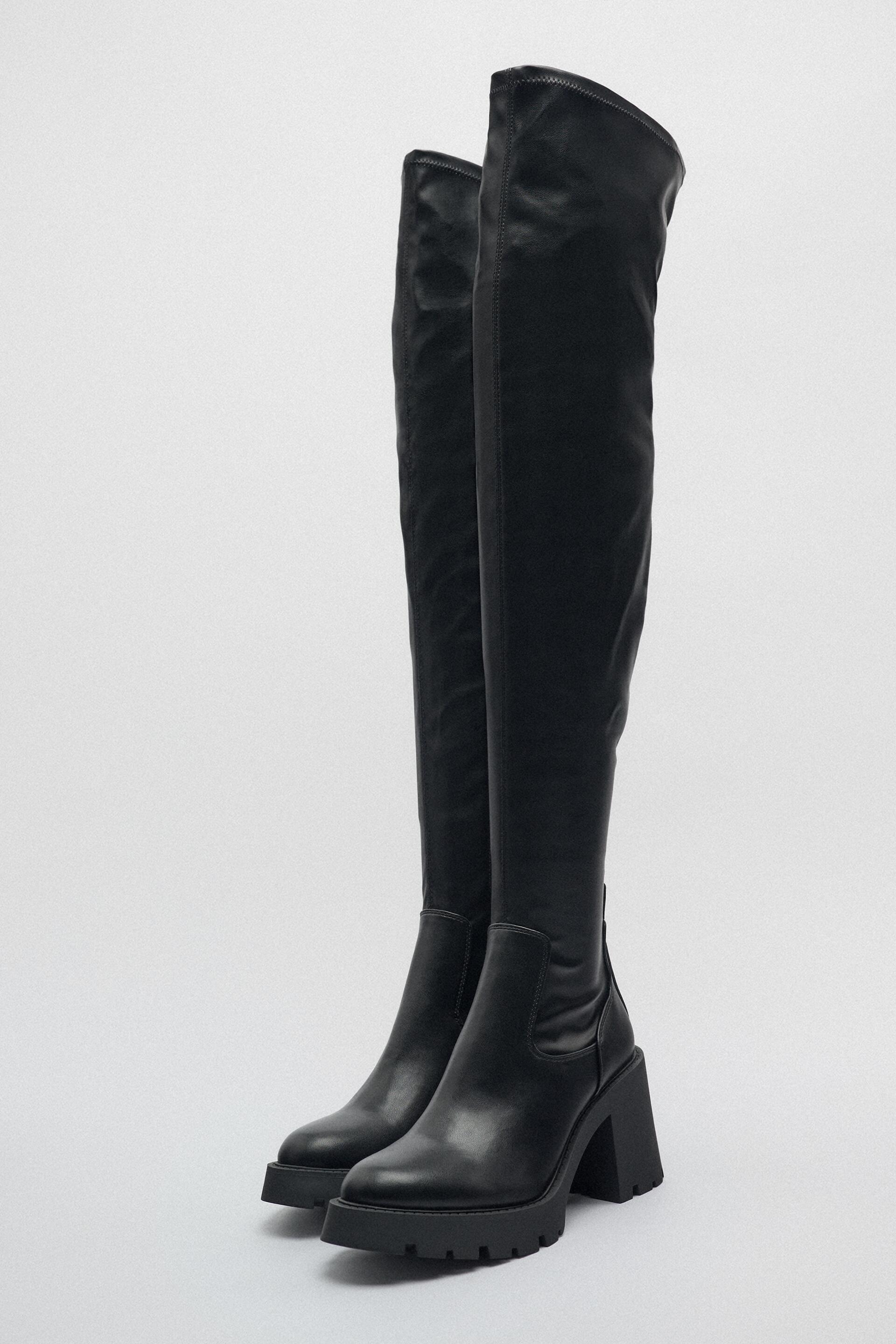 

Ботфорты женские ZARA 198128 черные 40 RU (доставка из-за рубежа), 198128