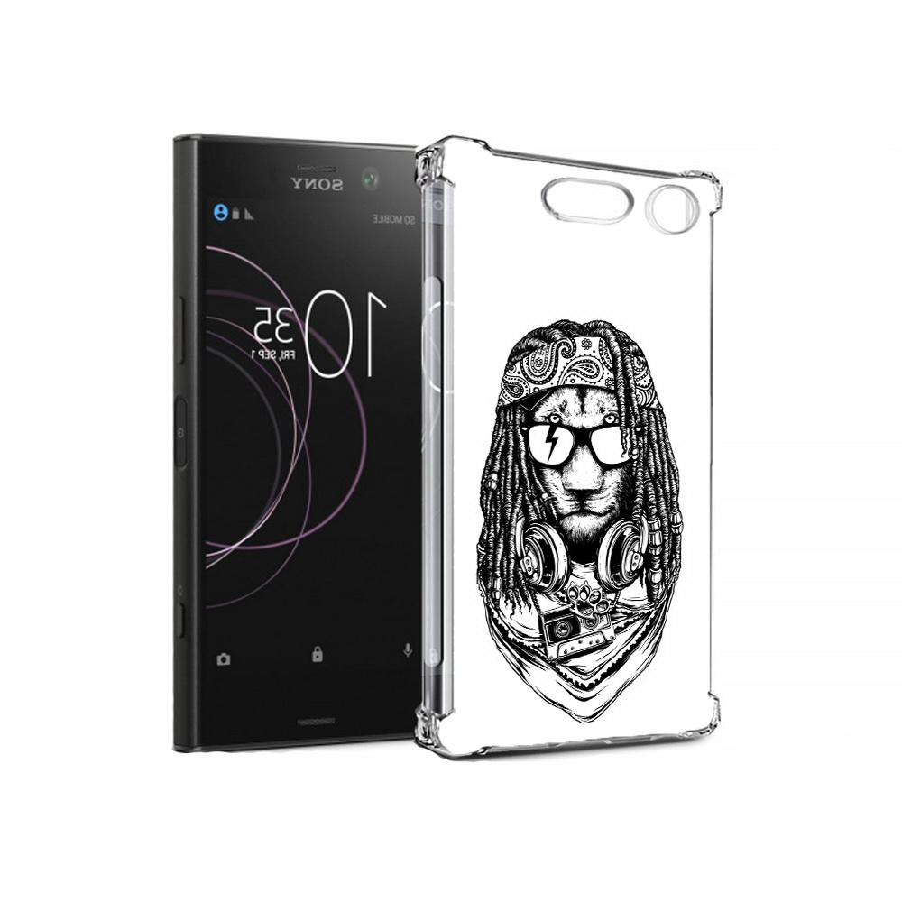 

Чехол MyPads Tocco для Sony Xperia XZ1 дреды льва (PT77229.221.338), Прозрачный, Tocco