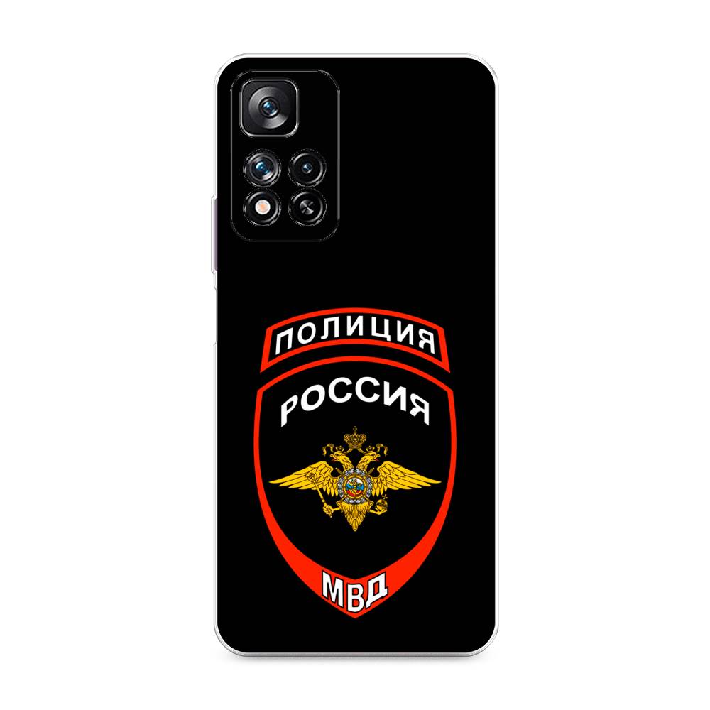 фото Силиконовый чехол "полиция шеврон" на xiaomi redmi note 11 pro plus awog