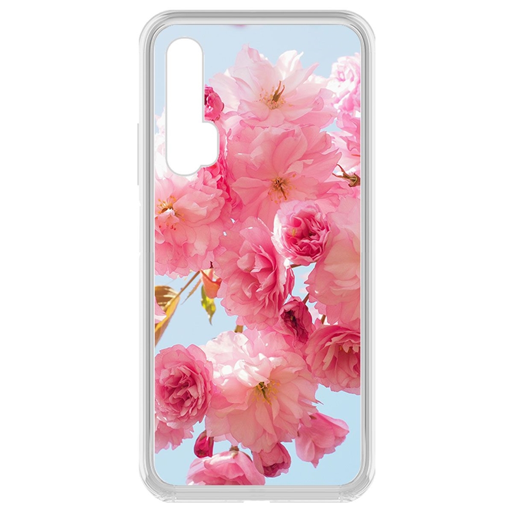 

Чехол-накладка Krutoff Clear Case Сакура для Honor 20 Pro/Nova 5T