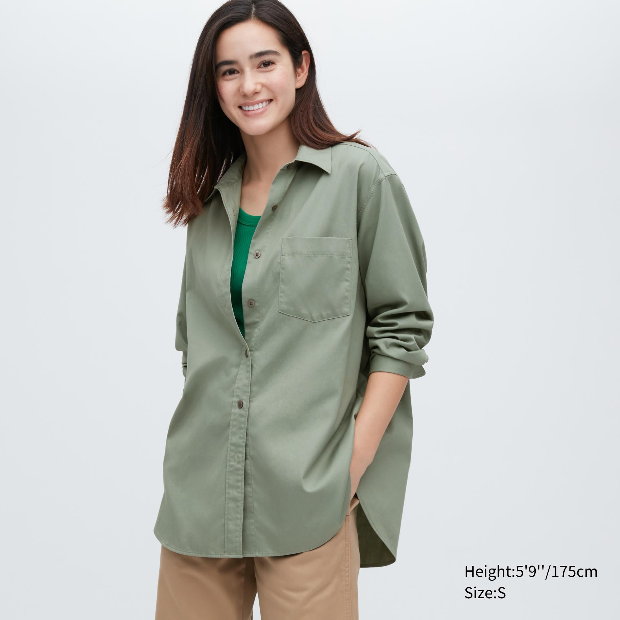 

Рубашка женская UNIQLO 455743COL56 хаки XL (доставка из-за рубежа), 455743COL56