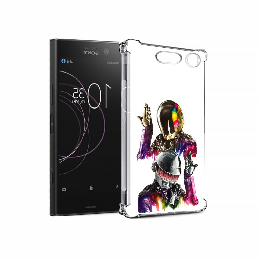 

Чехол MyPads Tocco для Sony Xperia XZ1 диско космонавты (PT77229.221.329), Прозрачный, Tocco