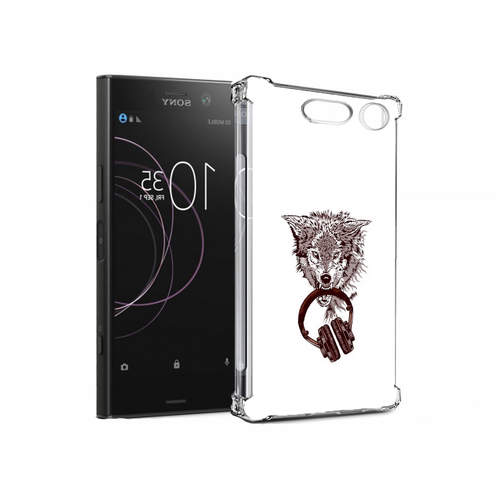 

Чехол MyPads Tocco для Sony Xperia XZ1 дикий волк (PT77229.221.325), Прозрачный, Tocco