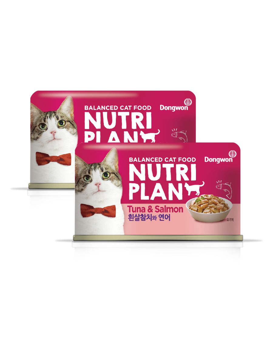 Консервы для кошек NUTRI PLAN тунец с лососем, 2шт по 160г