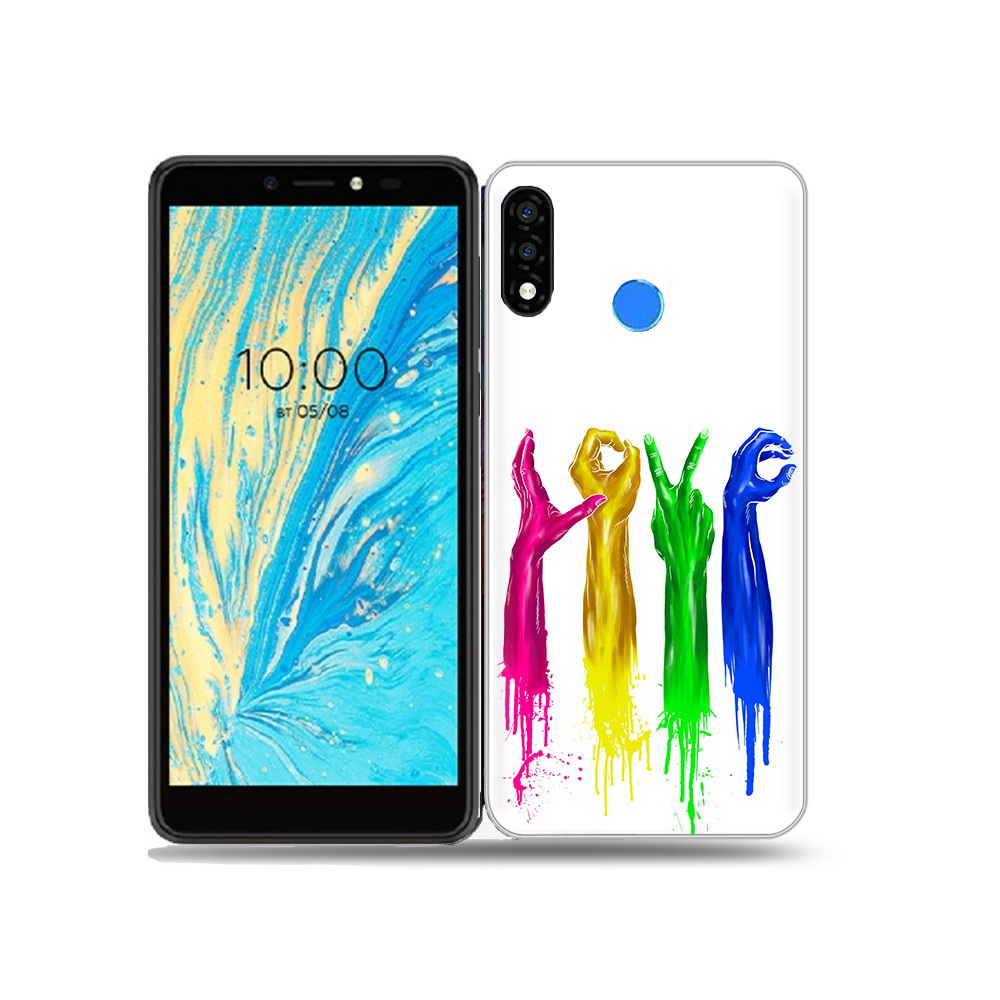 

Чехол MyPads Tocco для BQ 5740G Spring яркие руки love, Прозрачный, Tocco