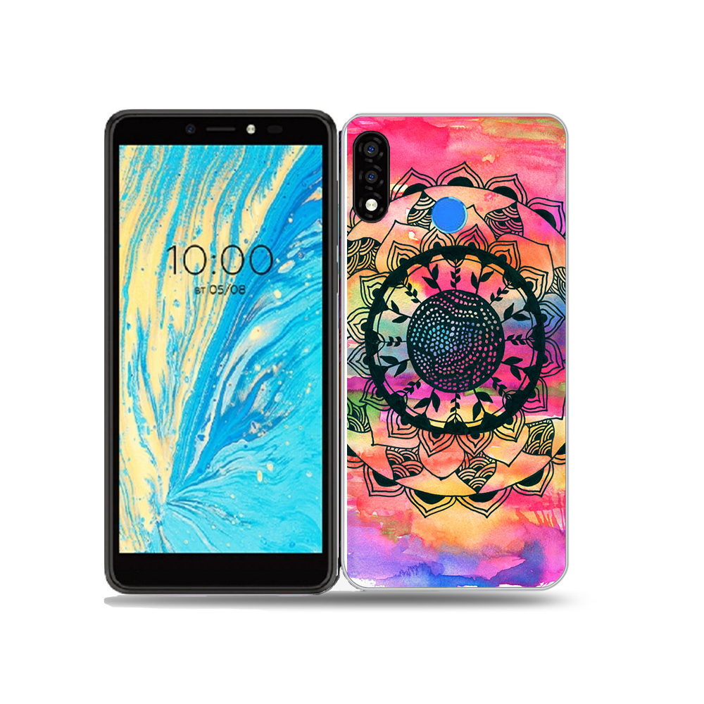 

Чехол MyPads Tocco для BQ 5740G Spring яркая абстракция круглый цветок, Прозрачный, Tocco