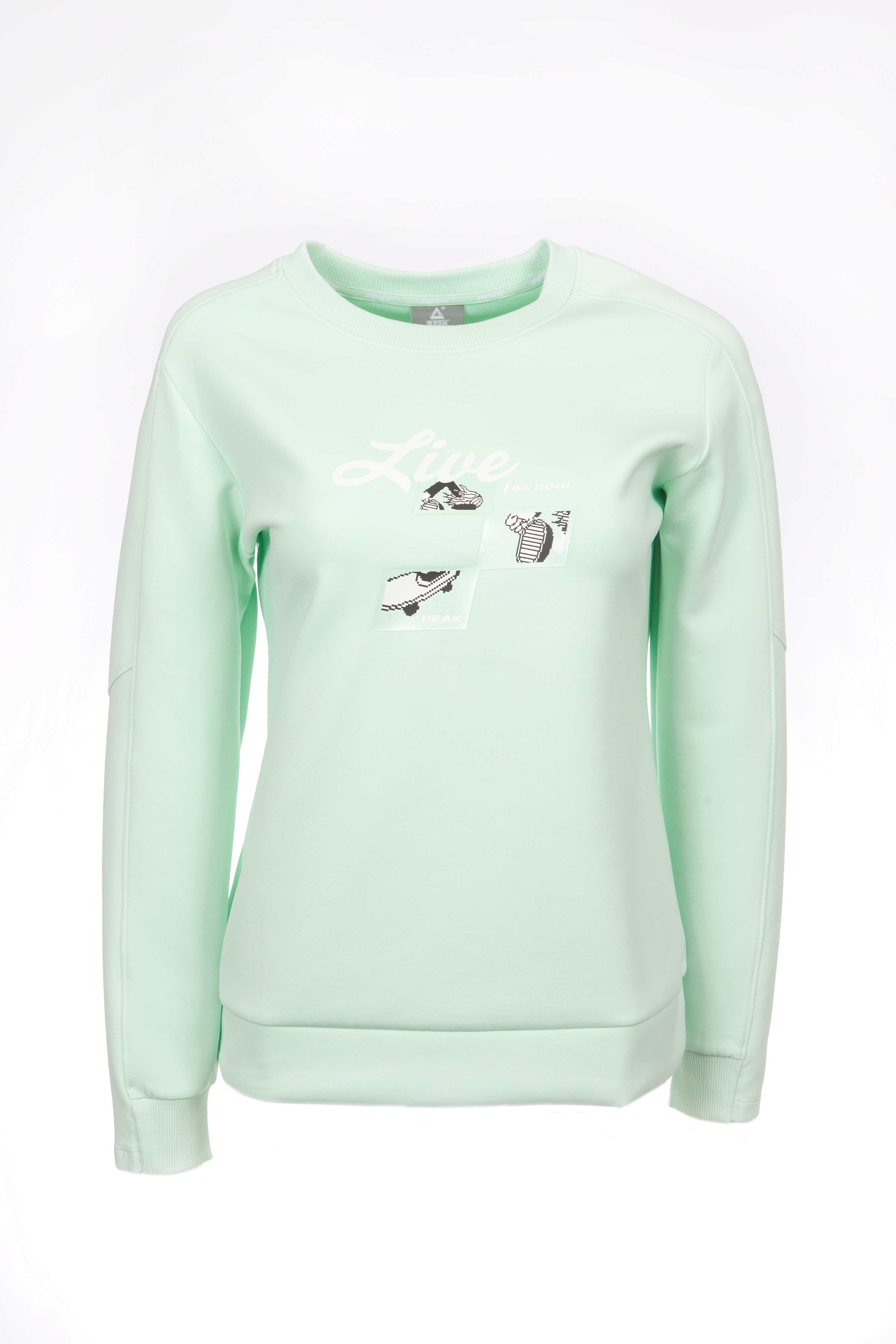 Свитшот женский PEAK Round Neck Sweater зеленый S
