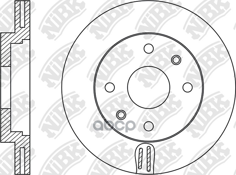 

Диск Тормозной Передн. Хенде/Хендай/Hyundai Solaris 17- NiBK арт. RN1956