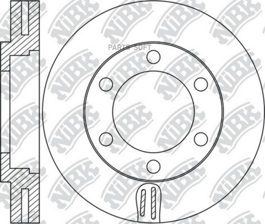 

Диск Тормозной Передний Mitsubishi Canter /Vent D=310mm Nibk Rn2024 NiBK арт. RN2024