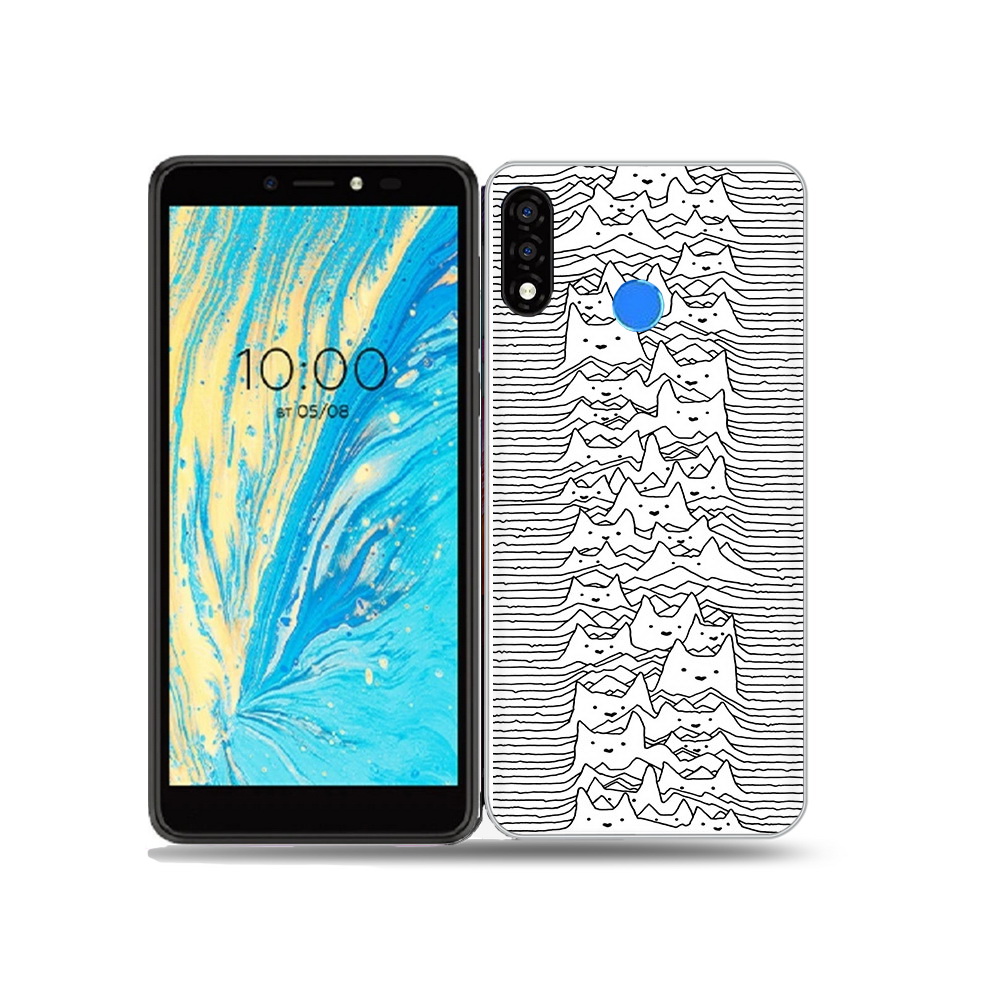 

Чехол MyPads Tocco для BQ 5740G Spring черно белые коты 3D, Прозрачный, Tocco