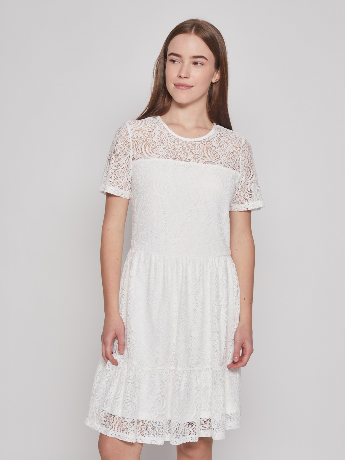 Платье женское Zolla 02223829F293 белое L