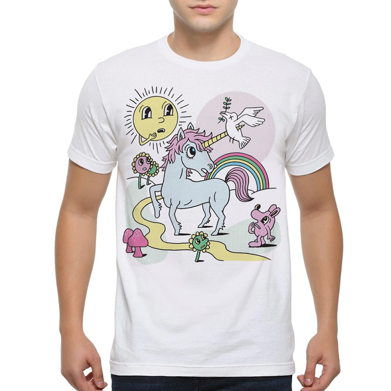 

Футболка мужская Dream Shirts Единорог и Голубь Мира белая XL, Единорог и Голубь Мира
