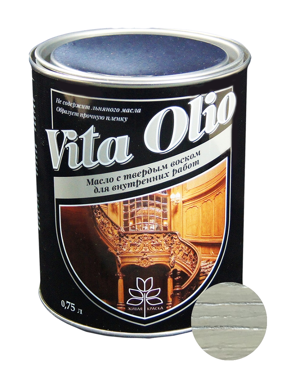 фото Масло интерьерное vita olio пихта 0,75 л. с воском живая краска