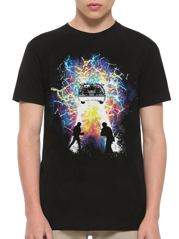 

Футболка мужская Dream Shirts Назад в Будущее черная XL, Черный, Назад в Будущее