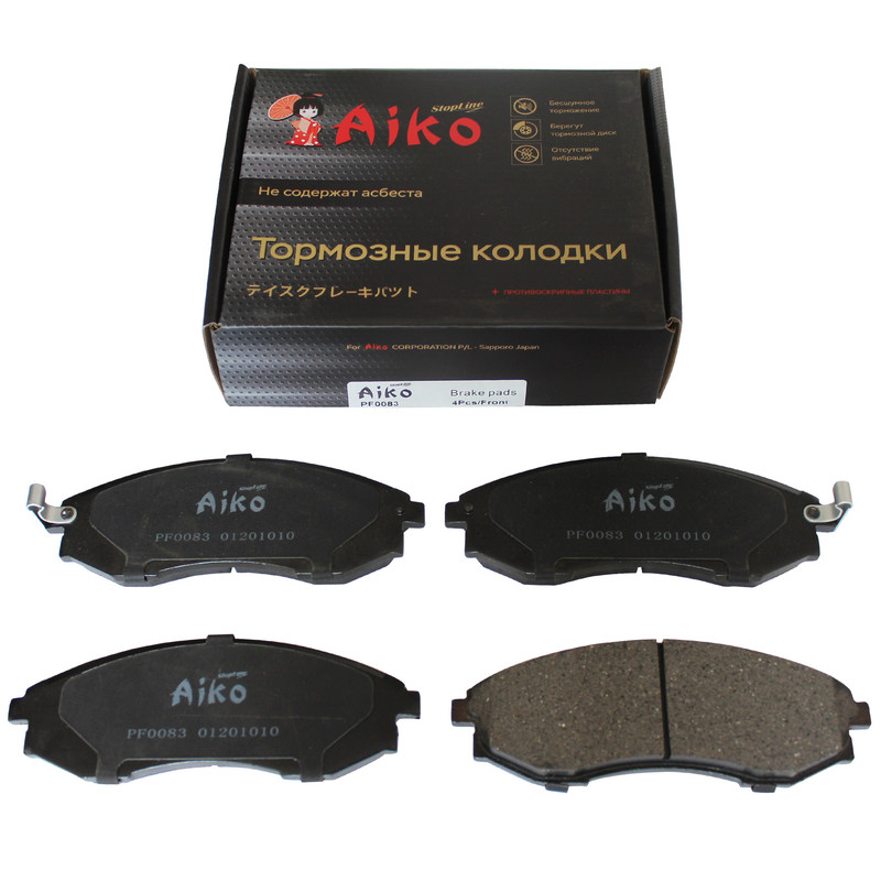 

Тормозные колодки передние SSANG YONG Istana, HYUNDAI Equus (1995-) Aiko PF0083, PF0083