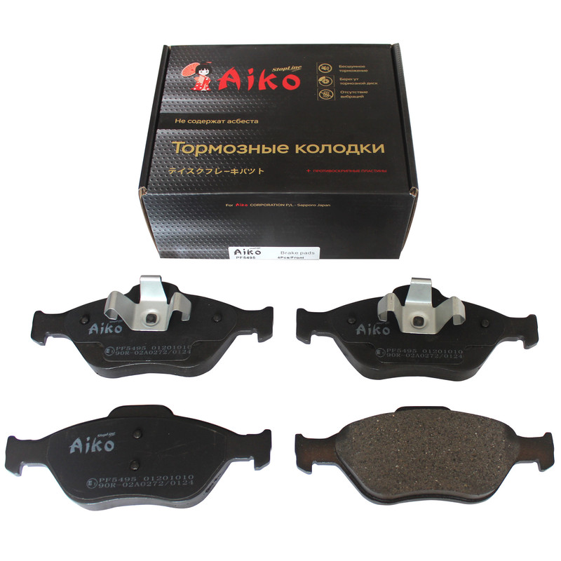 

Тормозные колодки передние FORD Fiesta, Fusion, MAZDA 2, Demio (2000-2007) Aiko PF5495, PF-5495