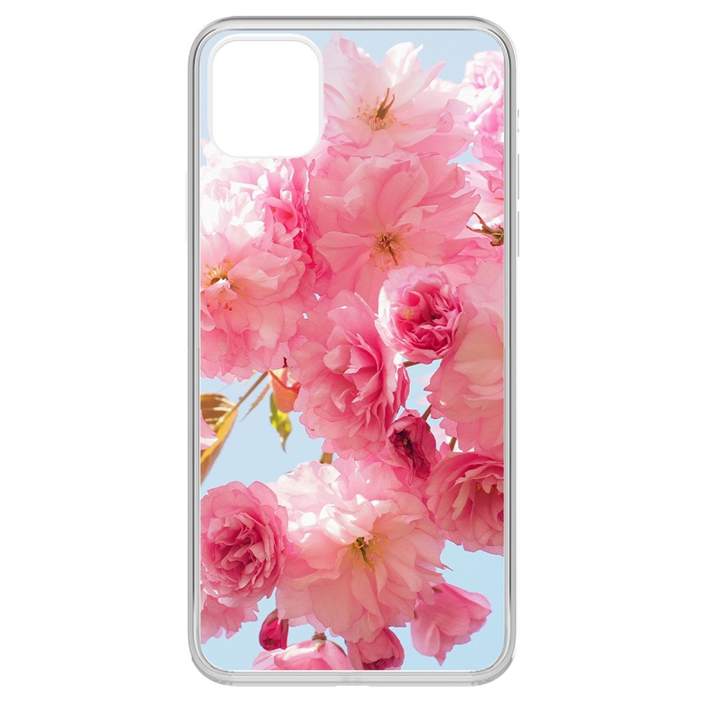

Чехол-накладка Krutoff Clear Case Сакура для iPhone 11 Pro Max, Прозрачный