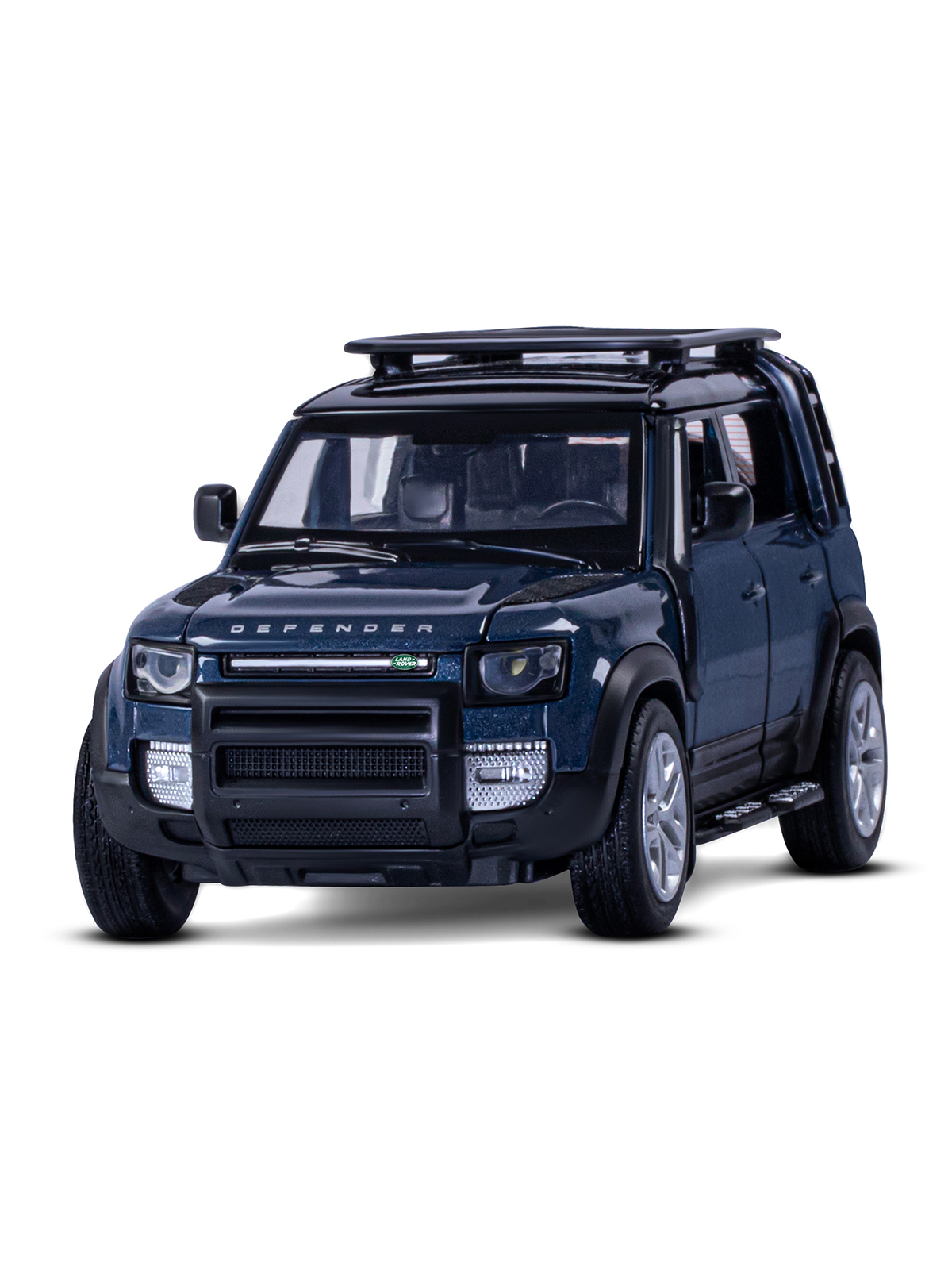 фото Машинка металлическая тм автопанорама land rover defender 110, м1:32, синий, jb1251534