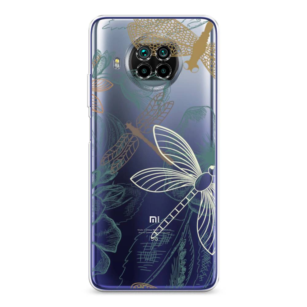 

Чехол Awog на Xiaomi Mi 10T Lite "Тени стрекоз", Разноцветный, 39150-8