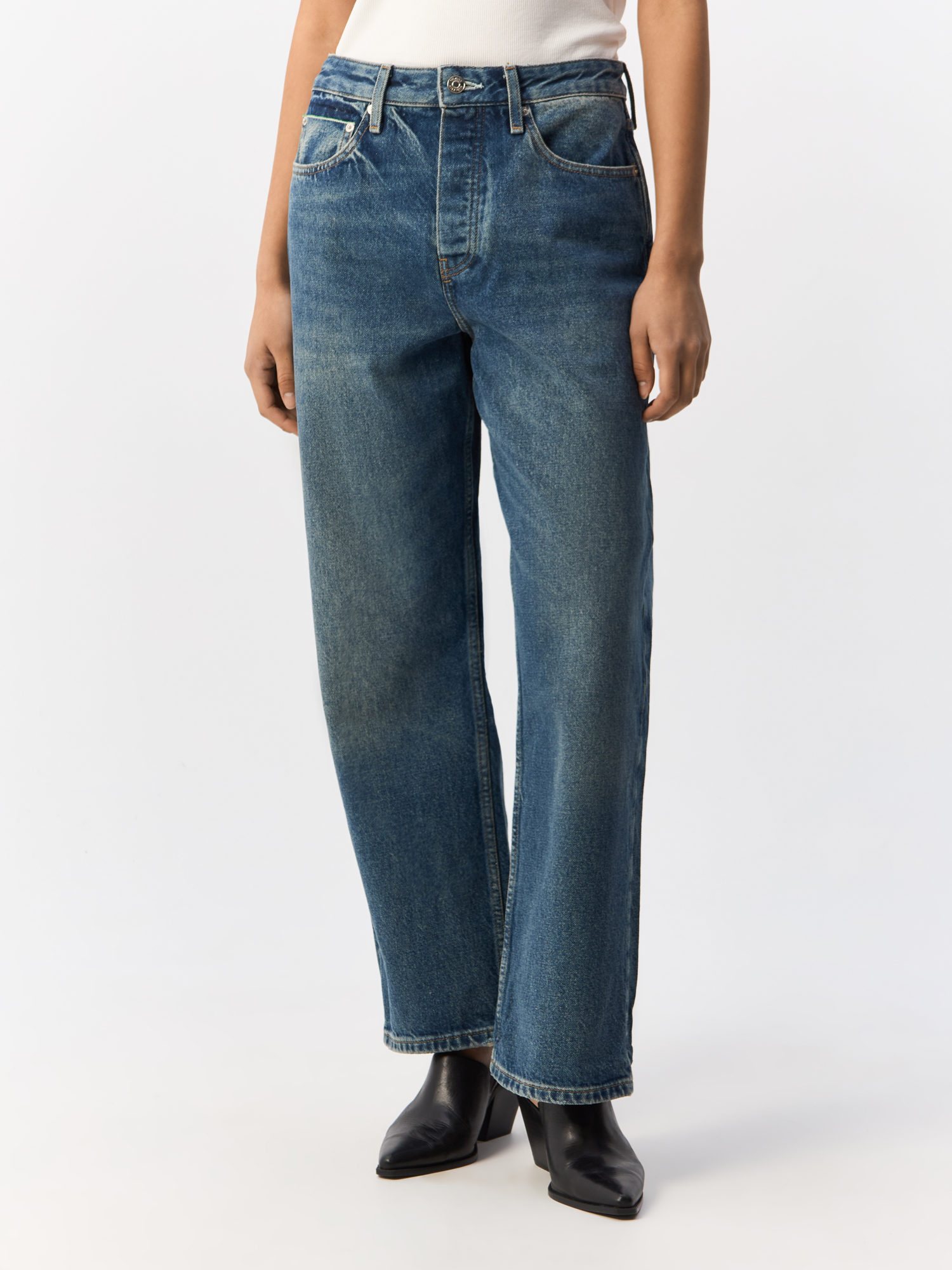 

Джинсы женские Tommy Hilfiger Loose Straight Selvedge Rw Kent WW0WW42214 голубые 33/32, Голубой, Loose Straight Selvedge Rw Kent