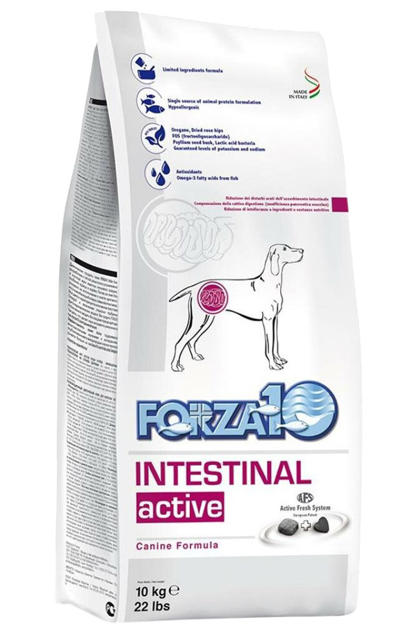 фото Сухой корм для взрослых собак всех пород forza10 intestinal active диетический, 10 кг