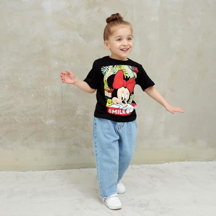

Футболка детская "Minnie" Минни Маус, рост 86-92, черный, Минни Маус